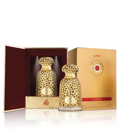 Lattafa Emeer kalıcı ferah yapısıyla burada! Limon, bergamot, çay ve sedir notalı en iyi 4 mevsim unisex parfümünü hemen keşfedin.