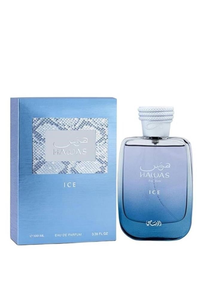 Rasasi Hawas Ice Parfüm; buzlu İtalyan limonu, elma, erik ve asil misk notalarıyla en lüks, uzun süre kalıcı erkek kokusu. İndirimli fiyatla şimdi keşfedin!