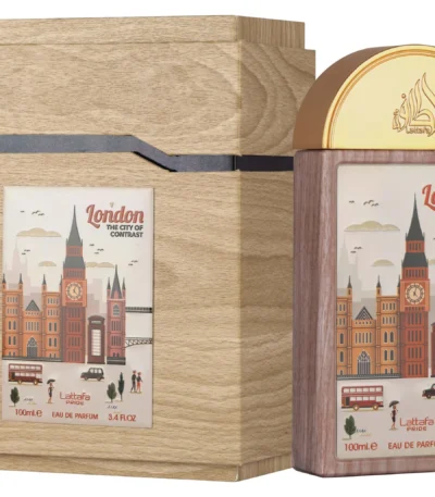 Lattafa London The City of Contrast burada! Mandarin, neroli ve vanilya notalı en iyi ilkbahar/yaz unisex parfümünü hemen keşfedin.